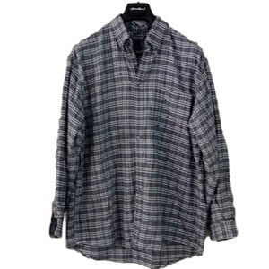 90s Y2K Structure Plaid Flannel Shirt Shacket Eclectic Grandpa